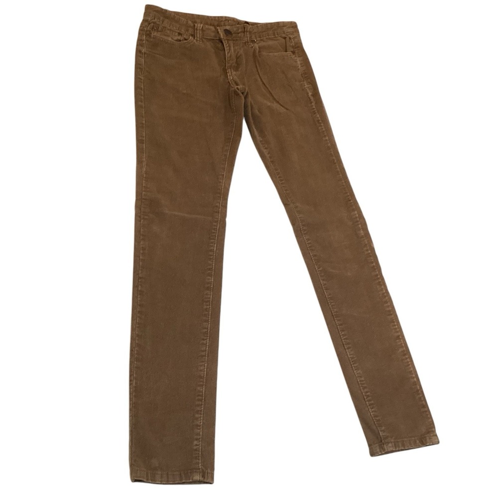 V.I.P.‎ Corduroy Pants Classic Straight Leg Zip Brown Sz 3/4 EUC